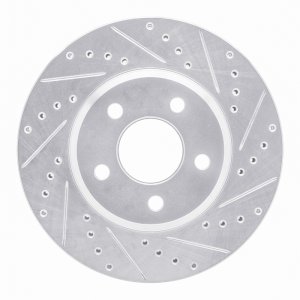 Buick Park Avenue Brake Rotor (1) - Front Right - R1 Concepts - Drilled & Slotted - Silver - 2005 Buick Park Avenue Brake Rotor (1) - Front Right - R1 Concepts - Drilled & Slotted - Silver - 2005